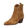 Bikerboots DOLCE VITA "Dolce Vita Stiefelette Veloursleder", Damen, Gr. 37, grau (taupe), Veloursleder, casual, Schuhe