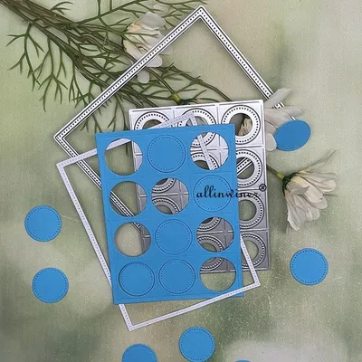 New Circle hole frame DIY Craft Metal Cutting Die Scrapbook Embossed Paper Card Album Craft Template Stencil Die
