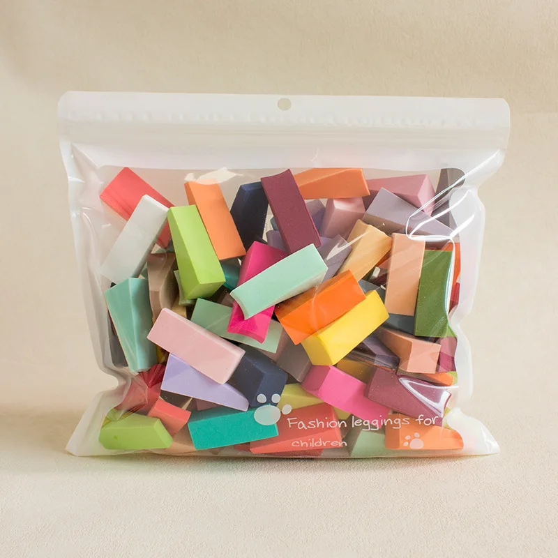 20/60/100Pcs Wedge-Shaped Makeup Sponge For Foundation, Soft Mini Blush Blending Sponge, Makeup Sponge For Foundation Mixing