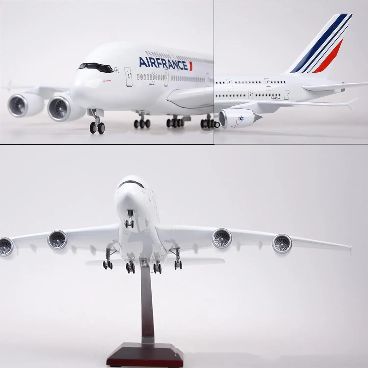1:160 Air France A380 Civil Aviation Passenger Aircraft Model Simulation Airplane Wheels Plane Collection Exhibition Gift