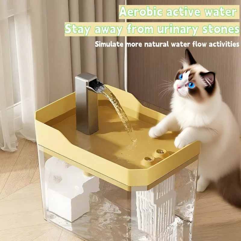 1.5L Cat Water Fountain Automatic Water Dispenser USB Live Circulation Filter Pet Drinker Quiet Water Fountain Cat Accessories