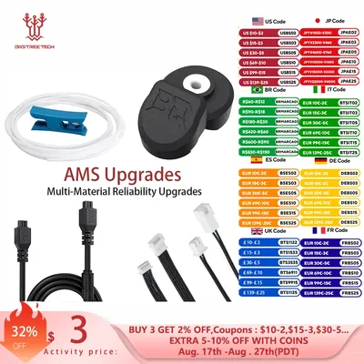 BIGTREETECH AMS Upgrades Panda AMS Slack Extension AMS Cable Panda AMS Guard Anti Wear Ceramic Inlet For BambuLab P1 X1 H2D A1