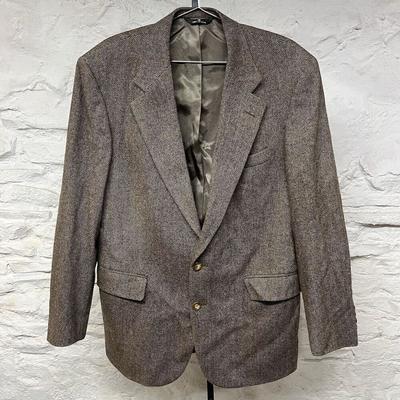 Ralph Lauren Suits & Blazers | Vintage Ralph Lauren Chaps Blazer Wool Herringbone Tweed Sport Coat Made In Usa | Color: Brown | Size: 42r
