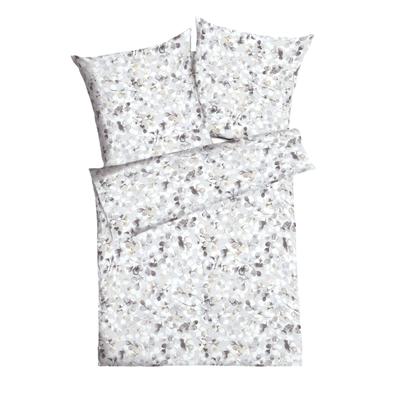 Bettwäsche KAEPPEL "Enchanted", grau (stein), B/L: 135cm x 200cm, , Interlock-Jersey, B/L: 80cm x 80cm, Interlock-Jersey, Obermaterial: 100% Baumwolle, Bettwäsche, angenehmes Hautgefühl Image