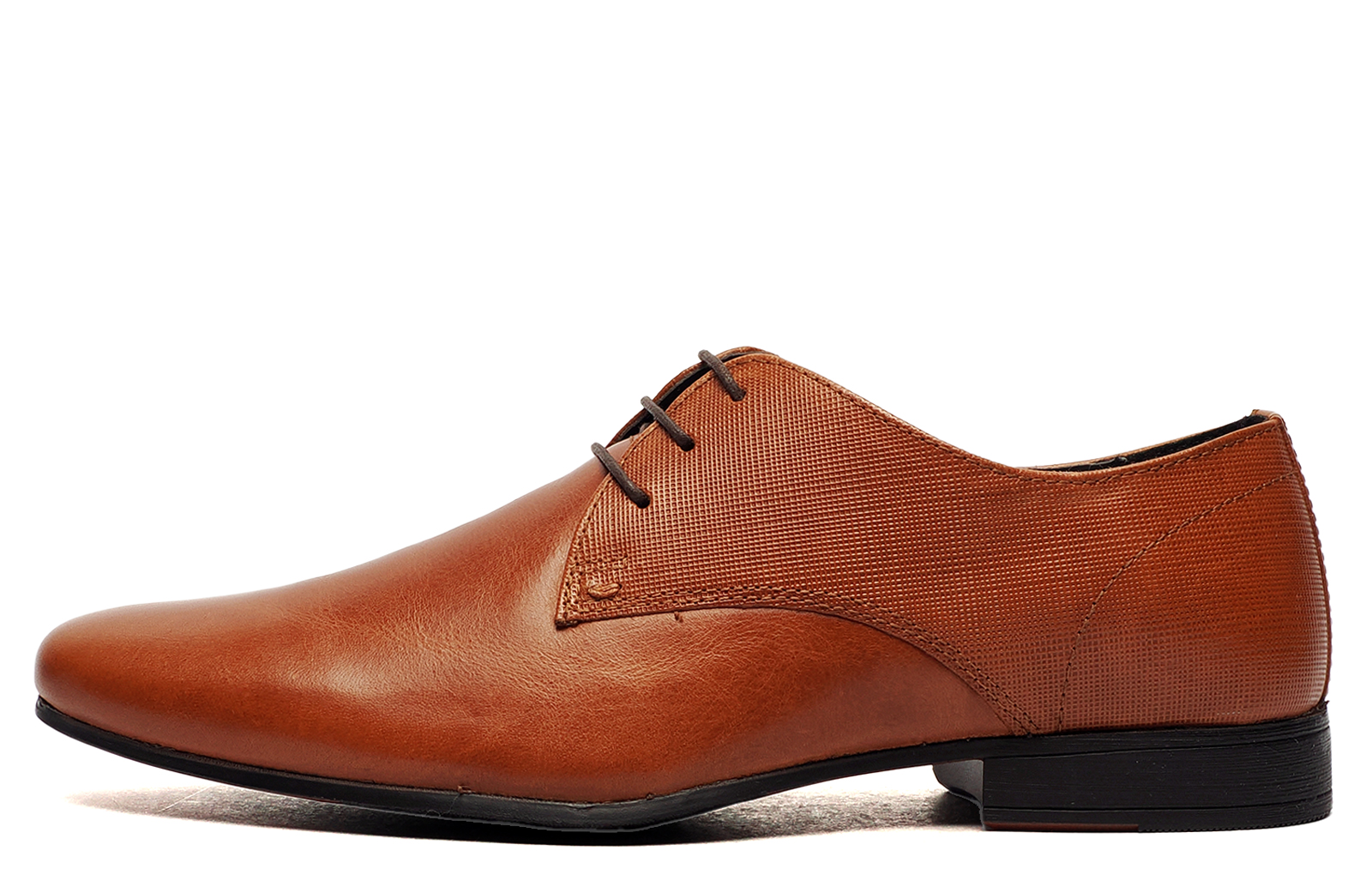 Red Tape Leather Bright Emboss Mens Oxford Shoes - Tan - Size UK 8 | Red Tape Sale | Discount Designer Brands