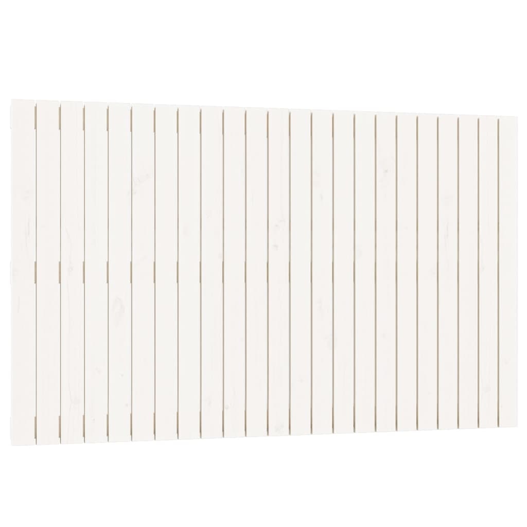 vidaXL Wand-Kopfteil Weiß 147x3x90 cm Massivholz Kiefer Image