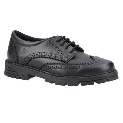 Hush Puppies - "Maxine" Schul-Uniform-Schuhe für Mädchen, Leder (Schwarz) Image