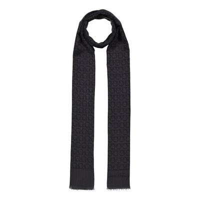Salvatore Asfalto Gancini Monogram Scarf