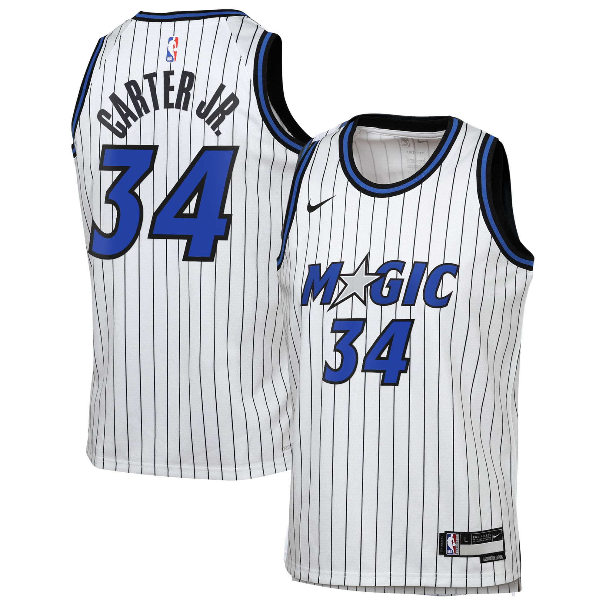 Maillot Nike Réplique Association Swingman des Orlando Magic - Blanc - Wendell Carter Jr. - Jeunes - unisexe Taille: XL (18/20)