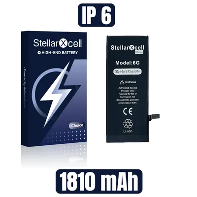 Choice High COST-Effective StellarXcell Budget-Akku für iPhone Se 2022 2023 6 s plus kostenlose Werkzeuge zum Öffnen der Akku