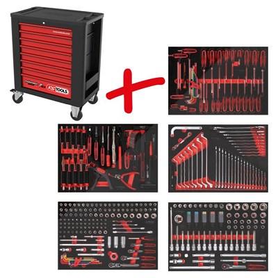 Ks Tools Performanceplus Werkzeugwagen-Satz P15 299Werkzeugen 5Schubladen [Hersteller-Nr. 815.5299] Image