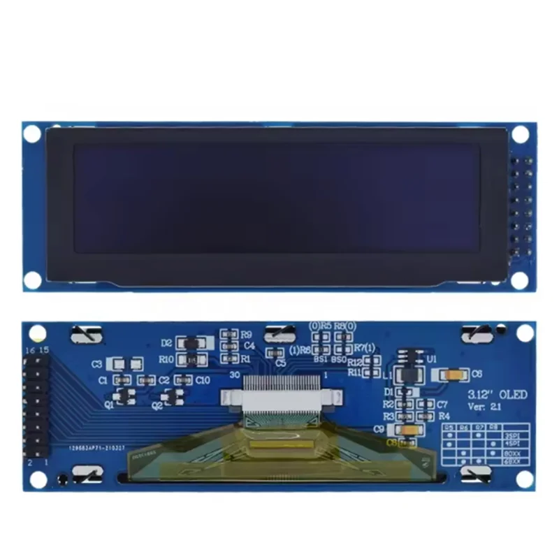 OLED-Anzeigemodul 3,12 Zoll 256 x 64 25664 Punkte grafischer LCM-Bildschirm LCD mit SSD1322-Controller SPI Image