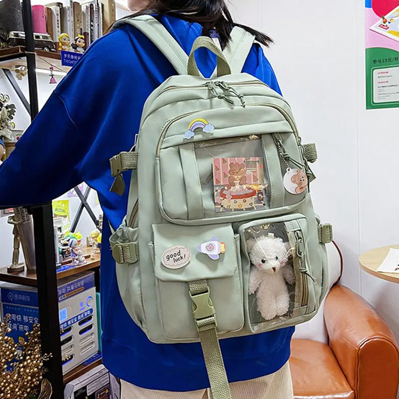 Mignon filles sac à dos mode dessin animé adolescent étudiant école sac à dos belle femmes sac polyvalent ordinateur portable fille sac d'école