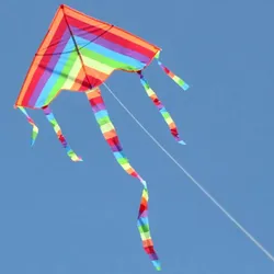 Easy Fly coloré arc-en-ciel cerf-volant en plein air amusant sport plage enfants enfants Buitenspeelgoed Cometas De Viento jouets De plein air cerfs-volants