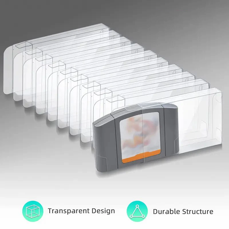 Transparente N64-Gaming-Cartridge-Abdeckung – Schutzhülle, transparent, staub- und kratzfest, Retro-Gaming-Kollektion Image
