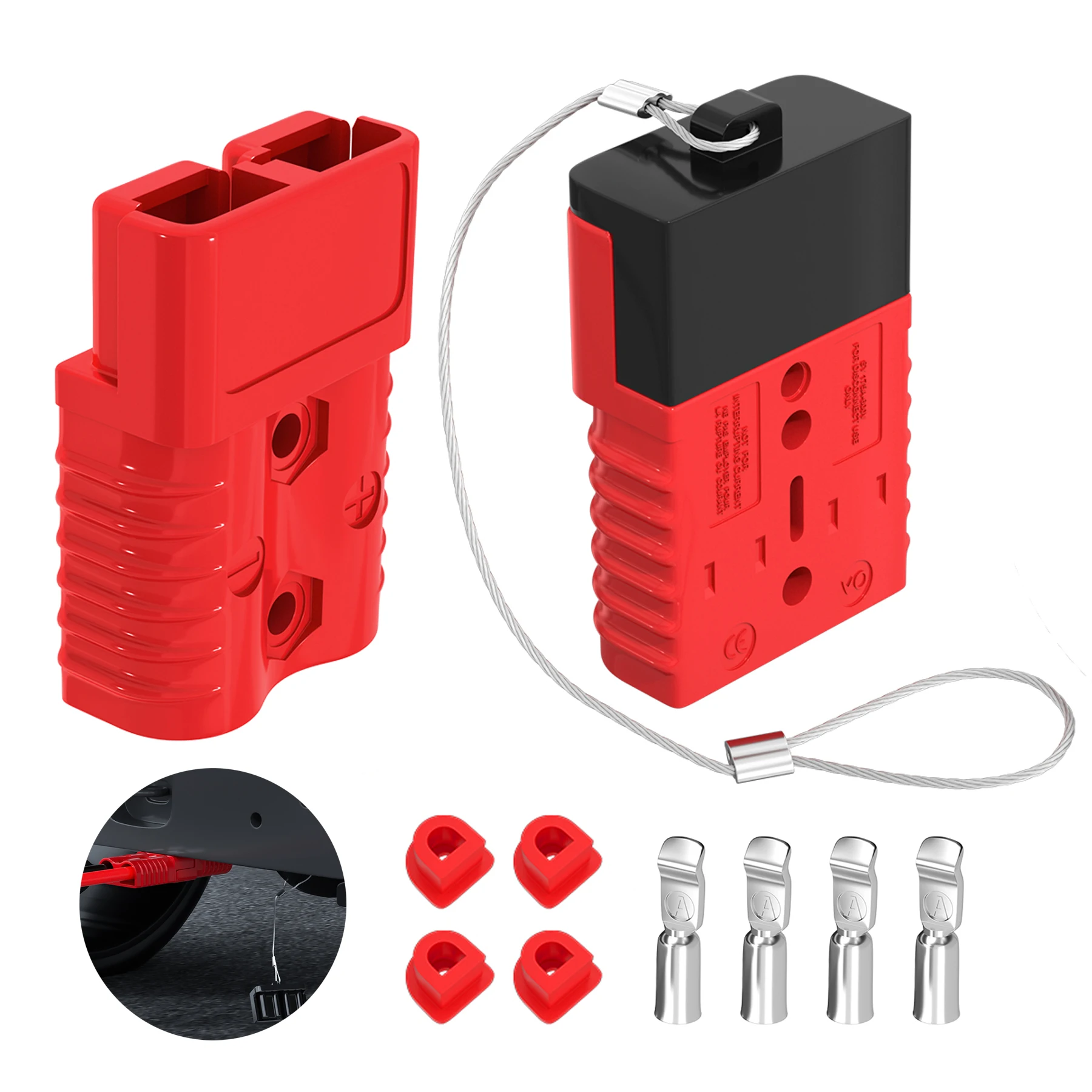 175A Batterie-Schnellverbindungs- und -Trennklemmen 1/0 AWG Kabelbaum-Steckverbinder 12V Batteriekabel-Stecker Image
