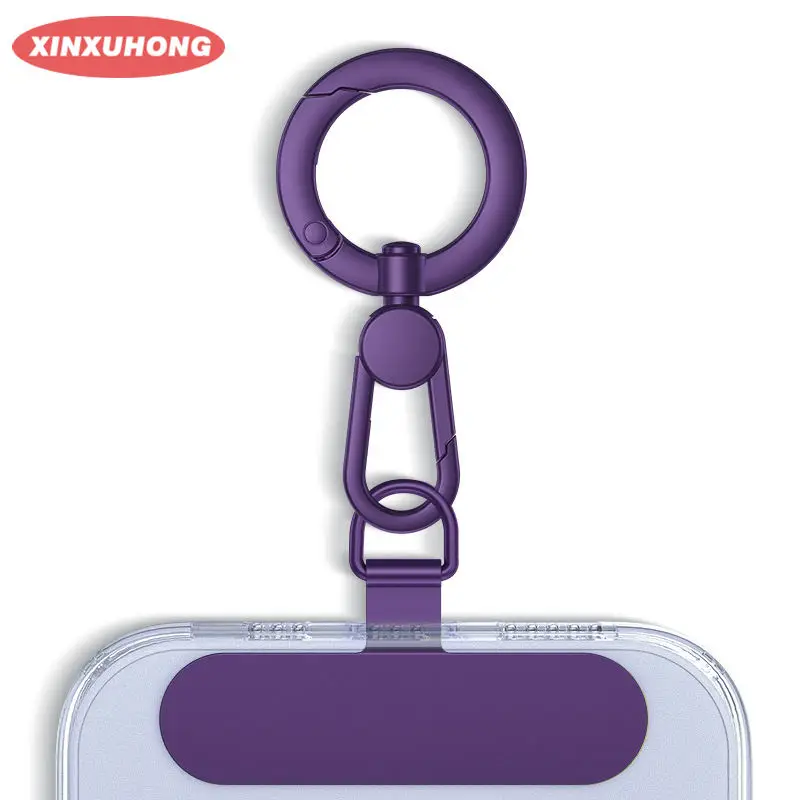 Joint de lanière de téléphone en métal, 1 pièce, Patch rotatif, boucle métallique suspendue, Clip en acier, languette de cordon de carte, accessoires de téléphone portable