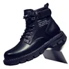 Leder Mann Schuhe wasserdicht Frühling Herbst schwarz Stiefel für Männer Verkauf y2k billig rutsch feste klassische Schuhe Original Angebote Größe 44