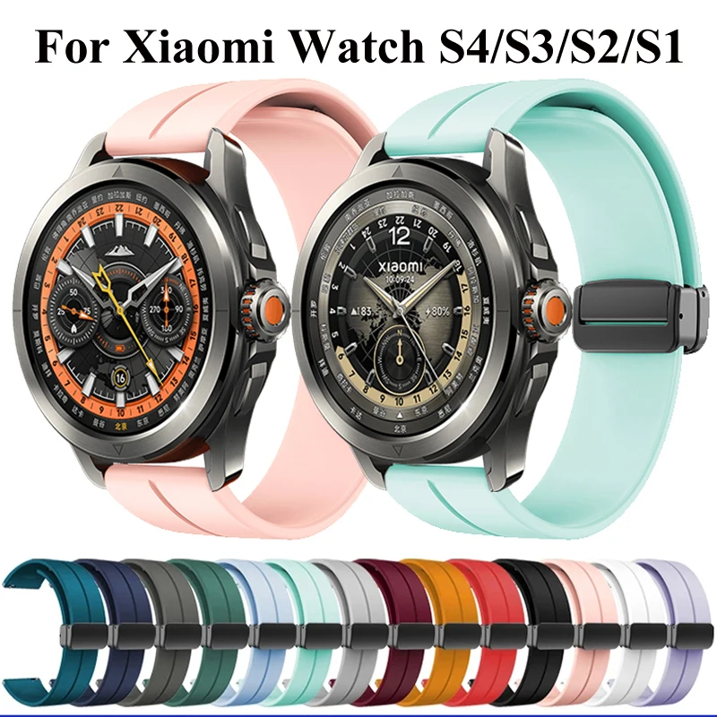 22mm Magnetische Schnalle Silikon Band Für Xiaomi Uhr S4/S3/S2/S1Pro/aktive Sport Armband Armband Für Xiaomi Uhr 2Pro/Mi Farbe 2 Image
