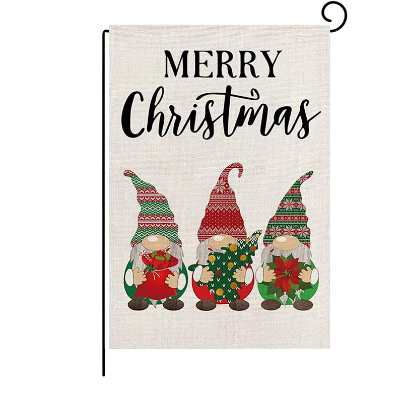 Christmas Garden Flag, Outdoor Winter Yard Decoration Banner with Snowman Design, Holiday Home Porch Flag, Seasonal Lawn Decor for Outdoor Use