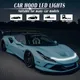 1pc Led luci del cofano dell'auto scansione sequenziale striscia di fari universali lampada decorativa per atmosfera auto DRL luci di marcia diurna automatiche