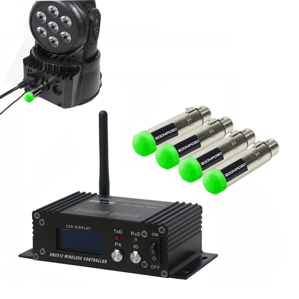 XLR Receiver Transmitter DMX Control Wireless DMX512 LCD Display Controller For Disco DJ Party Stage PAR Moving Head Laser Light