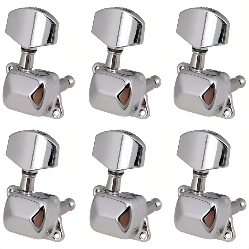 3R3L Guitar String Tuning Pegs Tuner Semi-closed Tuner Machine Heads for Electric Guitar Folk Acoustic Guitar Tuning Pegs