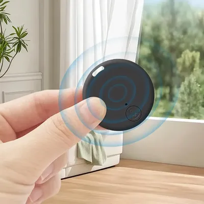 Cat Dog GPS Bluetooth 5.0 Tracker Anti-Lost Device Round Mini Anti-Lost Device Dog Pet Child Tracker Key Finder Accessories