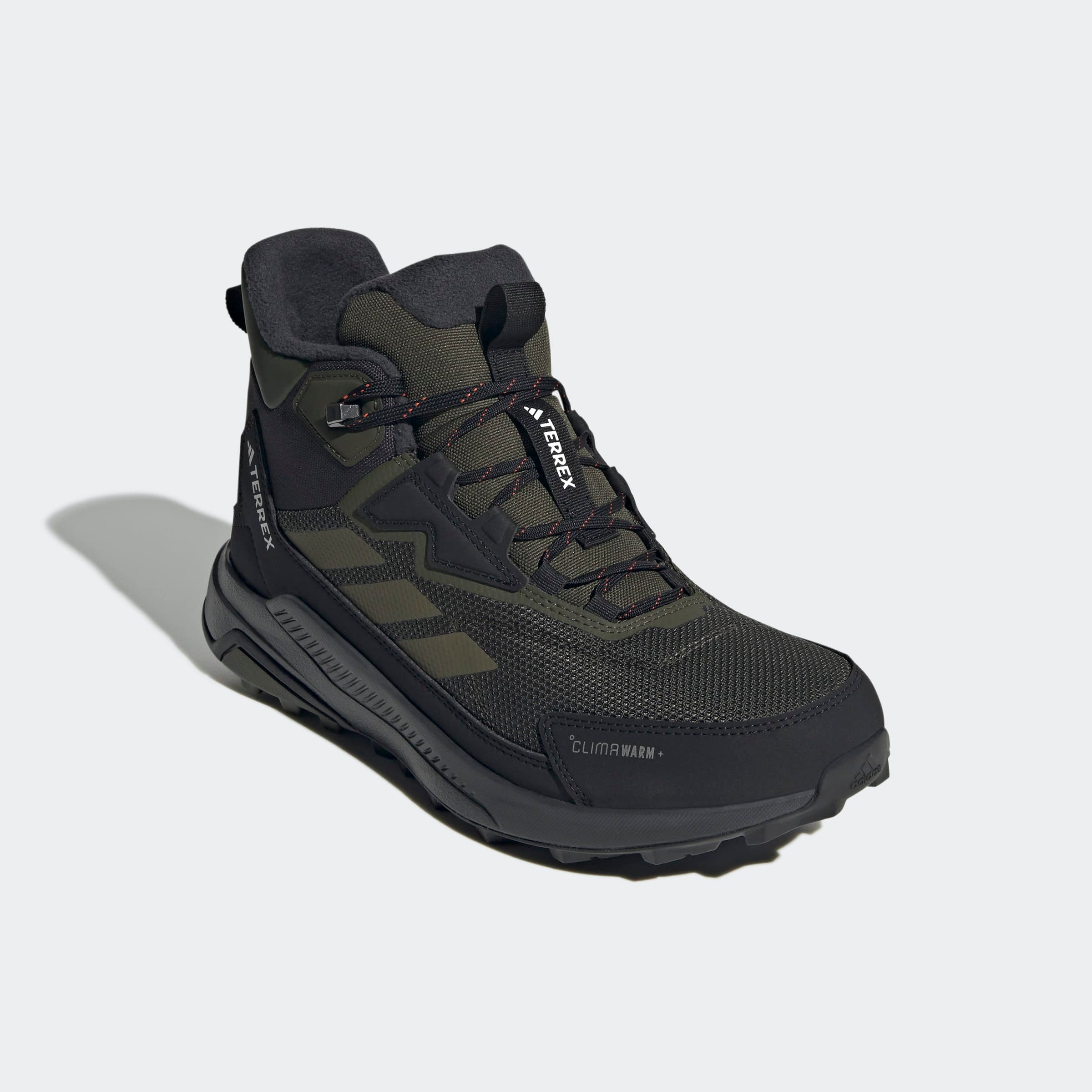 Wanderschuh ADIDAS TERREX "TERREX ANYLANDER CLIMAWARM+ E", Gr. 41, night cargo, olive strata, core schwarz, Synthetik, Textil, Schuhe Image
