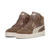Sneaker PUMA "SHUFFLE DOWNTOWN MID WTR", Gr. 47, flat bronze, desert dust, puma gold, Leder, sportlich, Schuhe