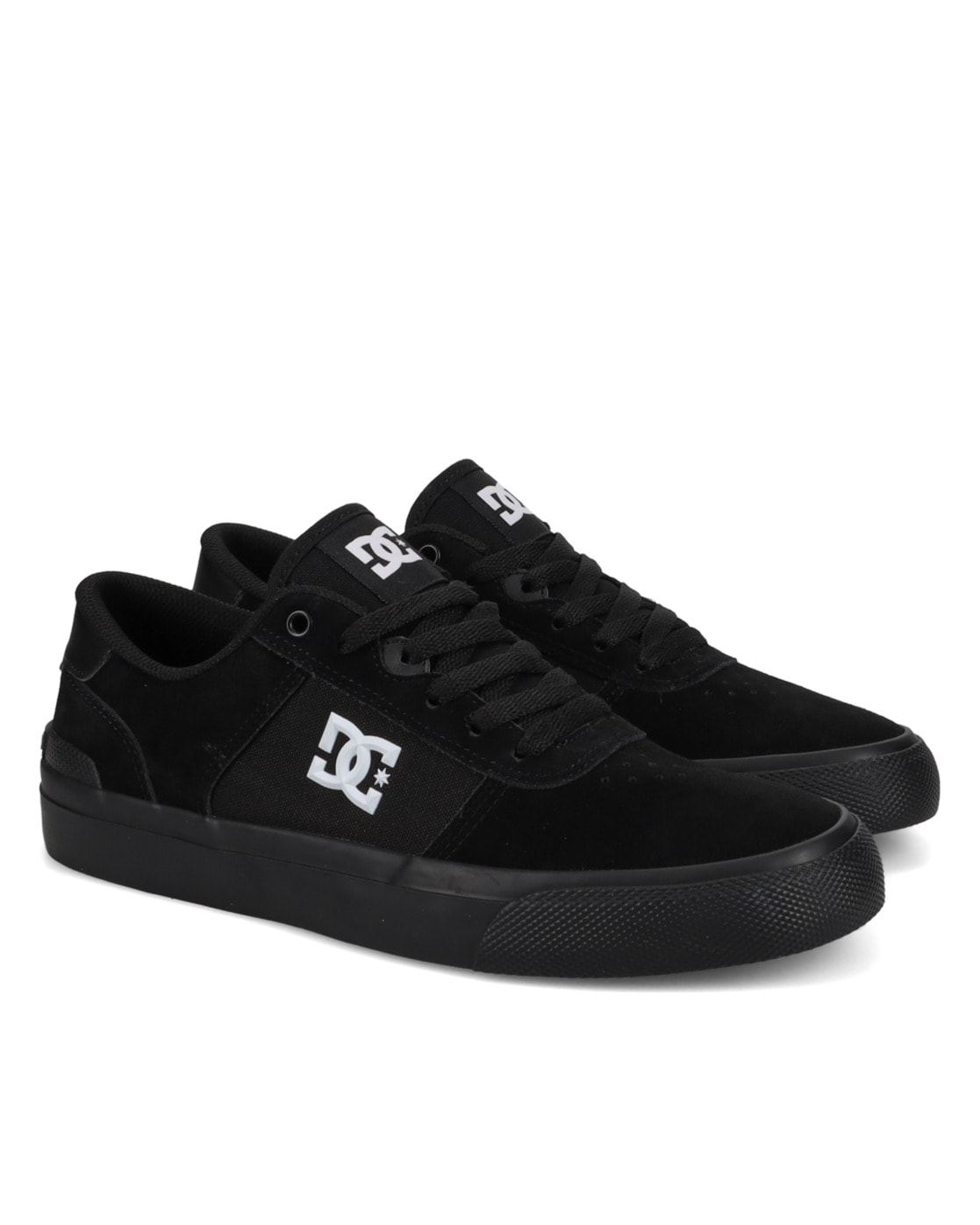Skateschuh DC SHOES "Teknic S", Herren, Gr. 7(39), schwarz-weiß (schwarz, schwarz, weiß), Obermaterial: Leder [Kuh] / Futter: Textil / Außensohle: Gummi, Schuhe