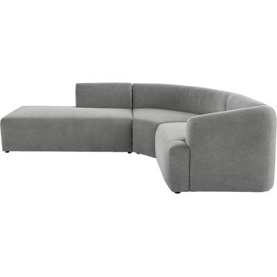 Ecksofa "LYZA L-Form links/rechts, Modularsofa, Maße B/T/H: 211/267/74 cm", grau (anthrazit), B:211cm H:74cm T:267cm, 100% Polyester, LEGER HOME BY LENA GERCKE, Sofas, als Modul oder separat verwendbar, für individuelle Zusammenstellung Image