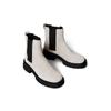 Chelseaboots CALVIN KLEIN JEANS "CHUNKY CHELSEA BOOT LTH", Damen, Gr. 38, braun (dunkelbraun), Leder, Elastischer Einsatz, klassisch, Schuhe, Schlupfboots, Stiefelette mit praktischer Anziehlasche