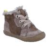 Lauflernschuh RICHTER "Maxi WMS: Mittel", Kinder, Gr. 21, grau (taupe, braun), Veloursleder, Lammfell, casual, Schuhe, Winterstiefel mit herausnehmbarer Sohle, Größenschablone zum Download