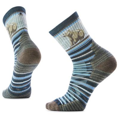 Smartwool - Hike Targeted Cushion Bear Stripe Mid Crew Socks - Wandersocken Unisex L | EU 42-45 grau Image
