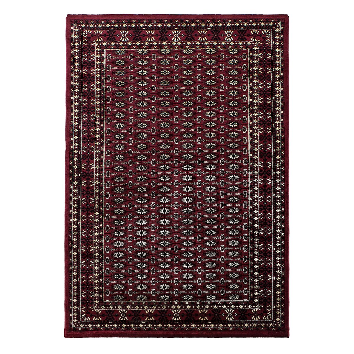 Carpetsale24 Orient Teppich 80x150 cm Rot, Läufer im klassischen Look, Pflegeleichter Kurzflor für schmale Räume wie Flur oder Diele Image