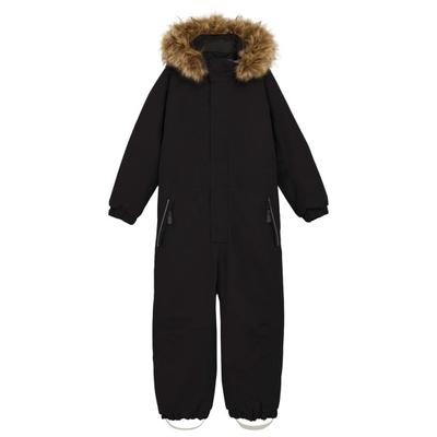Color Kids - Kid's Coverall with Fake Fur - Overall Gr 134 schwarz Image