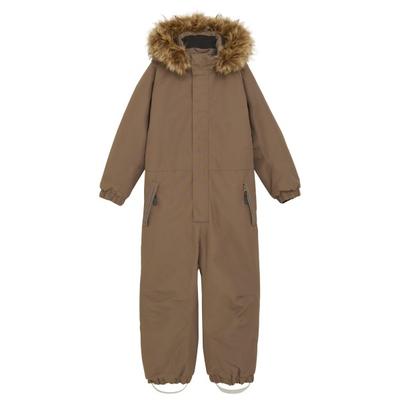 Color Kids - Kid's Coverall with Fake Fur - Overall Gr 104 fossil Image
