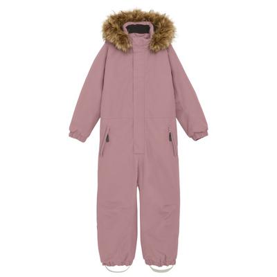 Color Kids - Kid's Coverall with Fake Fur - Overall Gr 116 woodrose Image