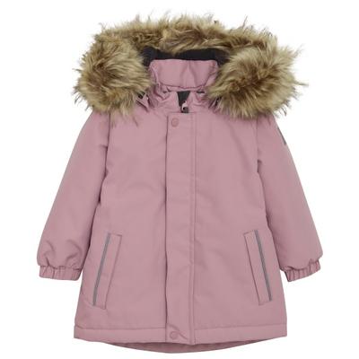 Color Kids - Baby Girl's Parka with Fake Fur - Winterjacke Gr 92 rosa Image