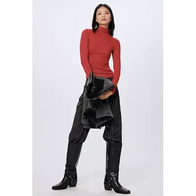 By Anthropologie Long-Sleeve Turtleneck Top