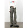 Herren Straight Leg Jeans mit Cargo-Taschen