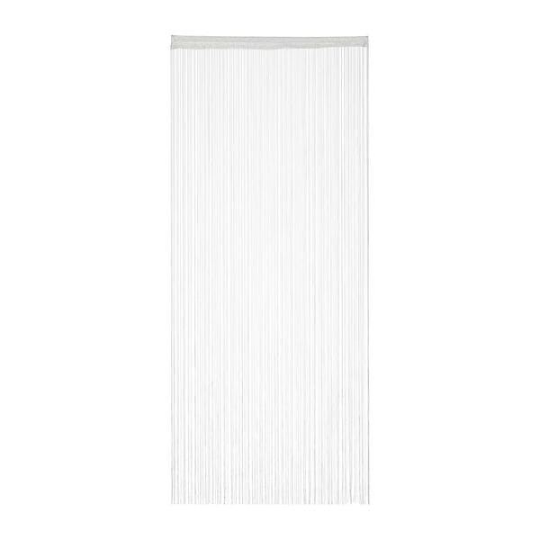 relaxdays Fadenvorhang 90 x 245 cm weiß Image