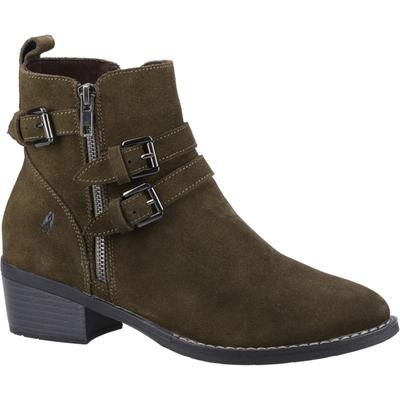 Hush Puppies - Damen Stiefeletten "Jenna", Leder (Khaki-Braun) Image