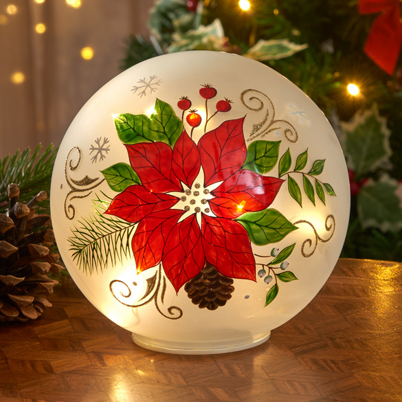 LED-Glaskugel "Weihnachtsstern" Ø 15 cm Eldo Image