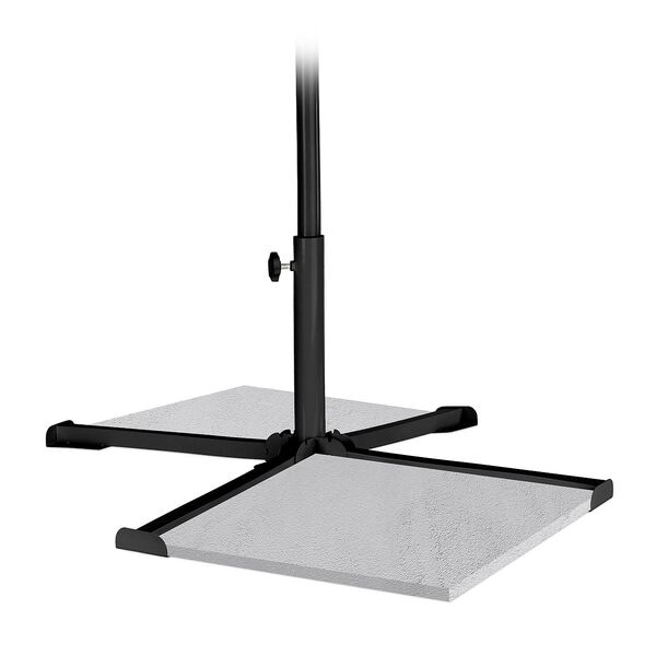 relaxdays Plattenständer für Sonnenschirm schwarz schwarz