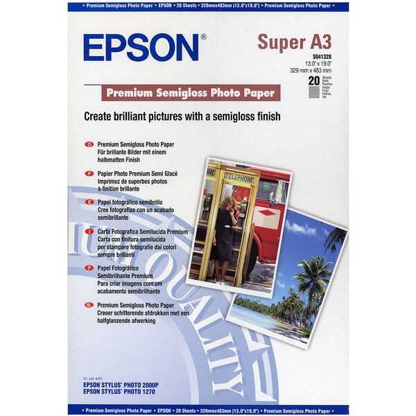 Epson Fotopapier »S041328« DIN A3+ 250 g/m² 20 Blatt weiß