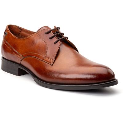 Base London Edison Leder Herren Schnürschuhe In Verbrannter Tan-farbe Image
