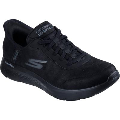 Skechers GO WALK Flex Smooth Motion Textile Herrenschwarze Sneakers Image