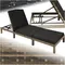 ® Chaise longue en résine tissée dossier en acier résistant inclinable à 6 positions chaise longue mobilier de jardin extérieur meubles de jardin